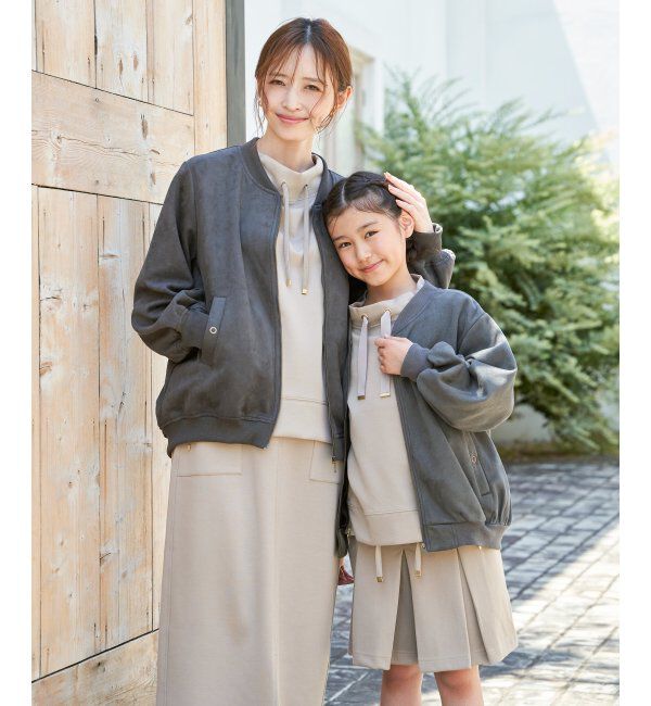 ikka kids「【親子コーデ】フェイクスエードリブブルゾン（110~160cm）」|その他|
