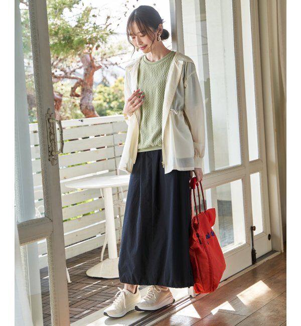 ikka「【雑誌InRed6月号掲載】幾何学柄ジャカード半袖プルオーバー 【親子コーデ】」|Tシャツ・カットソー|