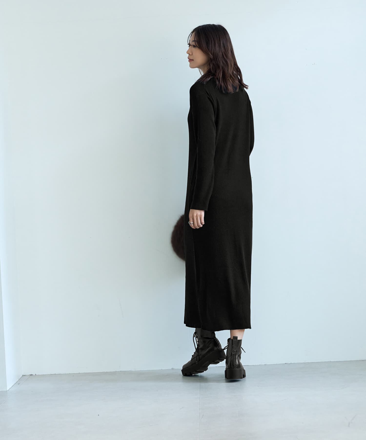 STYLE DELI「エアリー細リブニットワンピースB」|ワンピース|
