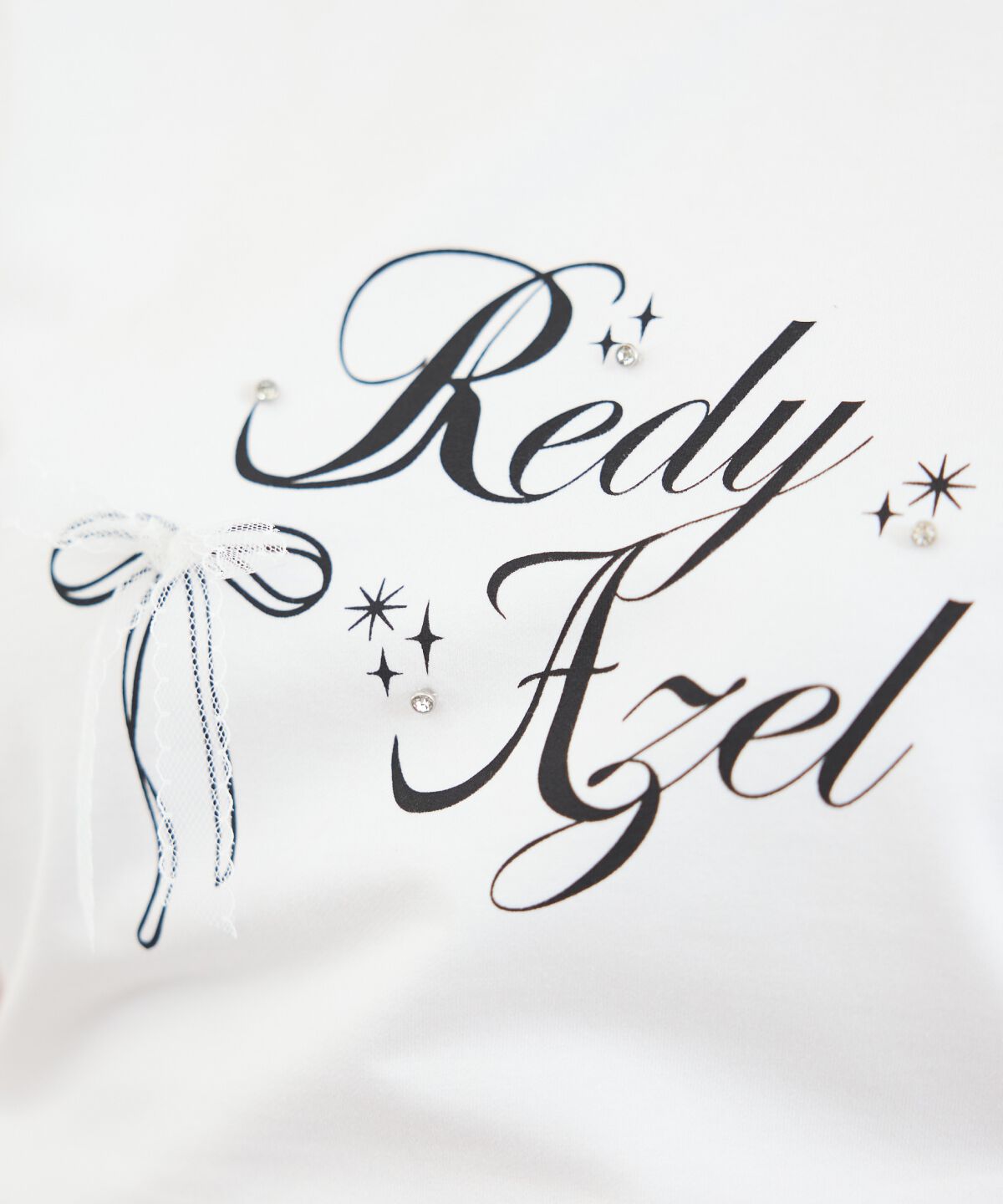 REDYAZEL「レースリボンロゴTシャツ」|Tシャツ・カットソー|