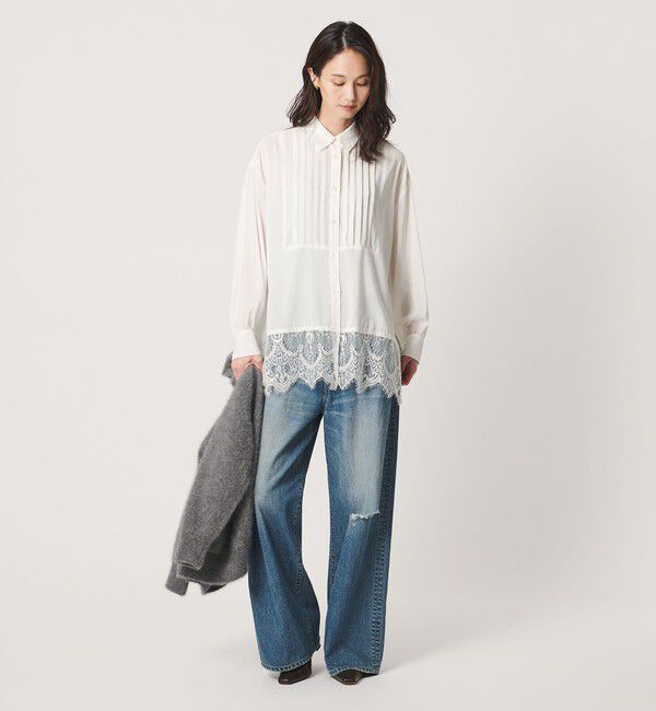 UNITED ARROWS「【別注】＜dahl&rsquo;ia＞レース シャツ」|シャツ・ブラウス|