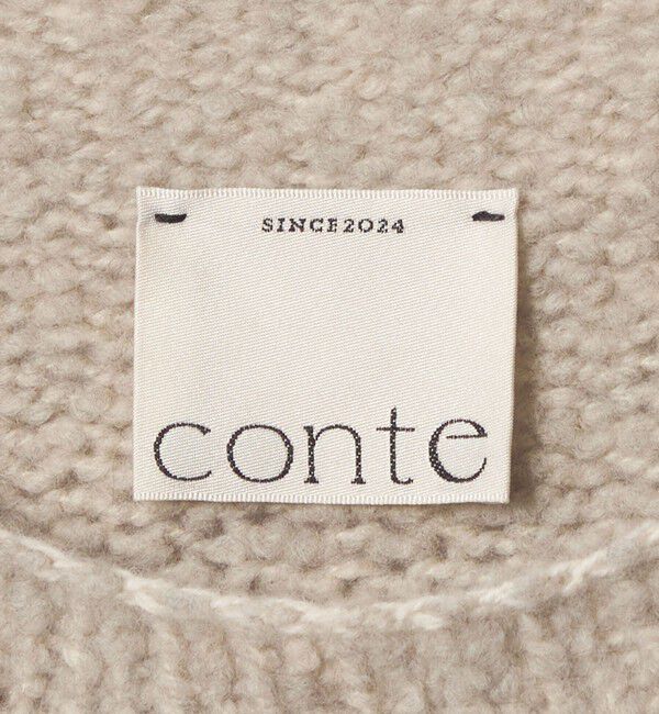 conte「＜conte＞ミックス ブークレー ニットプルオーバー」|ニット・セーター|