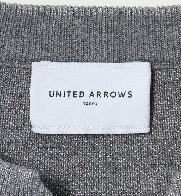 UNITED ARROWS「ラメ ジャガード スキッパー ニット ‐ウォッシャブル‐」|ニット・セーター|