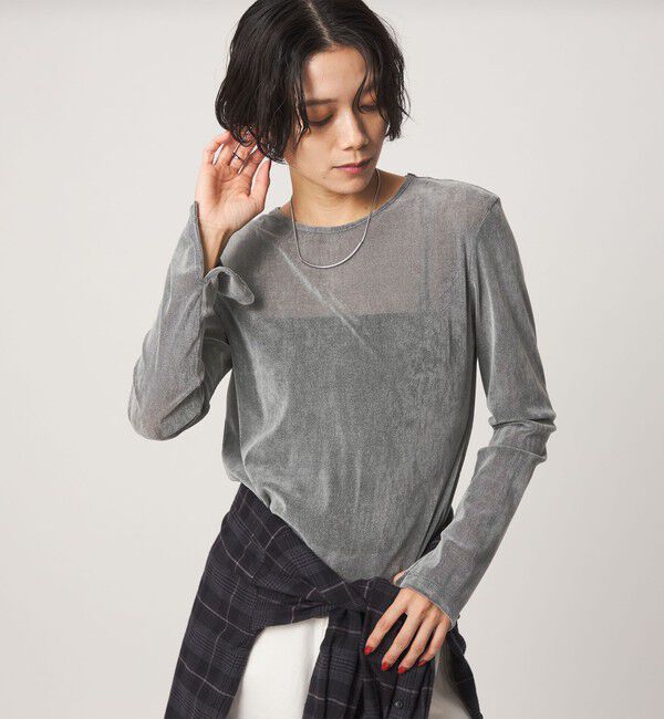 UNITED ARROWS green label relaxing「シアーフロッキー ロングスリーブ プルオーバー」|Tシャツ・カットソー|