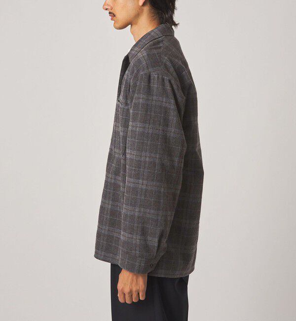 STEVEN ALAN「＜Steven Alan＞ ウォッシュド ウール チェック オープンカラー オーバー シャツ」|シャツ・ブラウス|