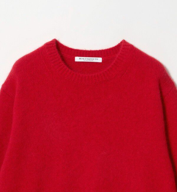 BEAUTY&YOUTH UNITED ARROWS「フォックスカシミヤブレンド クルーネック ニットプルオーバー」|ニット・セーター|