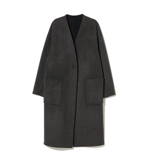 Demi-Luxe BEAMS 「リバー Vネック ロングコート」|ダッフルコート|