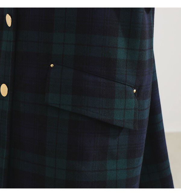 BEAMS SELECTION for WOMEN「MACKINTOSH / NEW HUMBIE ブラックウォッチ コート」|ダッフルコート|