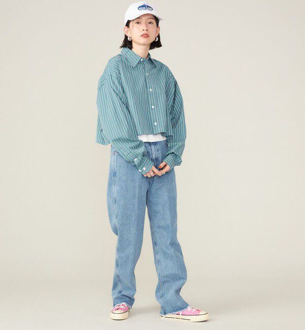 SHIPS for women「SHIPS NINE CASE:〈手洗い可能〉カットオフ デニム◇」|デニム|