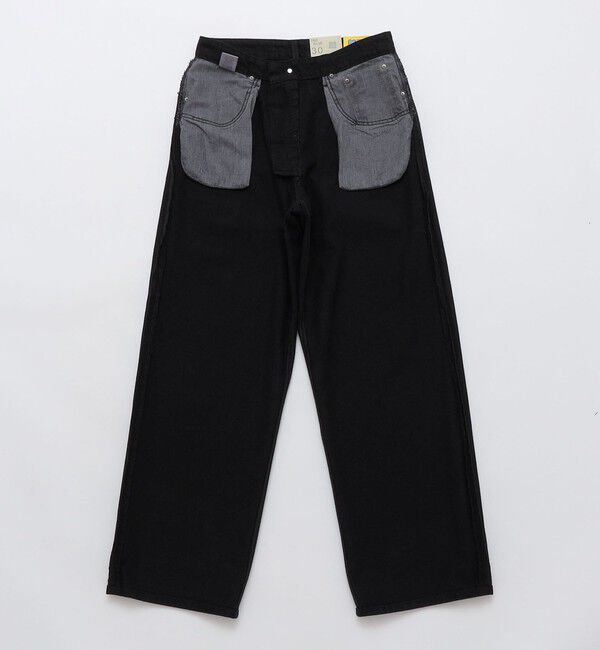 SHIPS「NEO BLUE: BLACK BAGGY SKATE JEANS」|チノ|