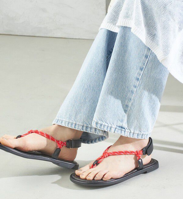 SHIPS for women「REMME:コード フリップ フロップ サンダル」|サンダル|レッド