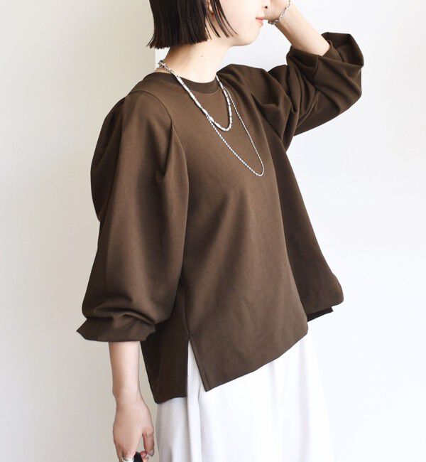 SHIPS for women「DEPEND インレー タック デザイン プルオーバー」|Tシャツ・カットソー|