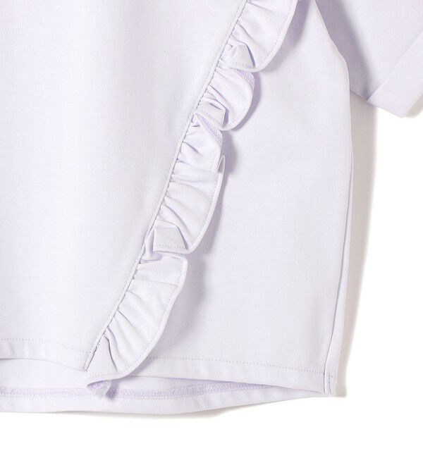 SHIPS for women「【WEB限定】〈接触冷感〉オーガニック コットン フリル TEE」|Tシャツ・カットソー|
