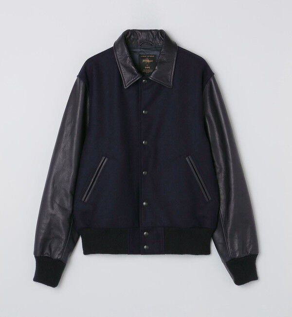 SHIPS「【SHIPS別注】Golden Bear Sportswear: VARSITY JACKET」|ブルゾン・スタジャン|ネイビー