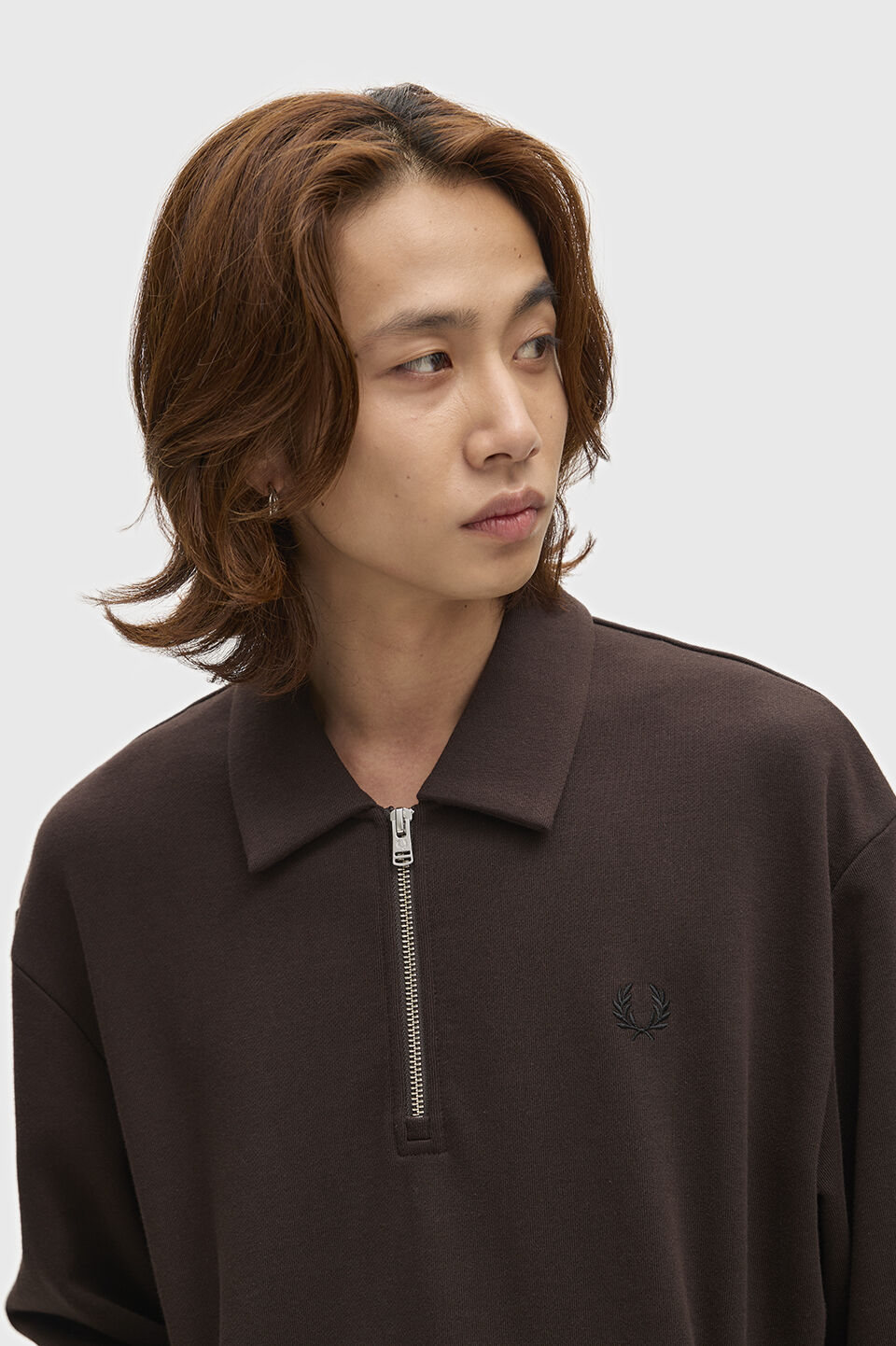 FRED PERRY 「FRED PERRY／Half-Zip Smock Sweatshirt／ハーフジップスモックポロスウェット」|ポロシャツ|