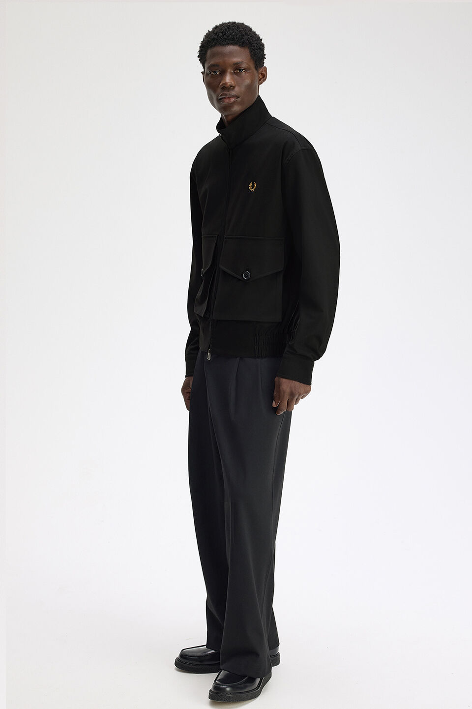 FRED PERRY 「FRED PERRY／Patch Pocket Funnel Neck Jkt／パッチポケットファネルネックジャケット」|ブルゾン・スタジャン|