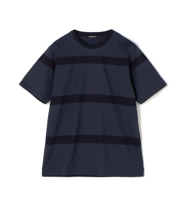 GALERIE VIE「ファインコットン ハーフスリーブTシャツ」|Tシャツ・カットソー|68 ネイビー系