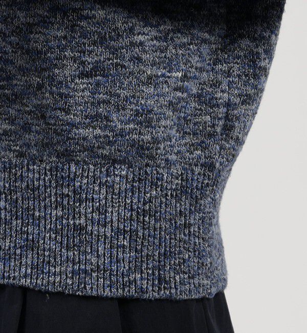 TOMORROWLAND MENS「TOMORROWLAND tricot コットンナイロンメランジニット クルーネックプルオーバー」|ニット・セーター|