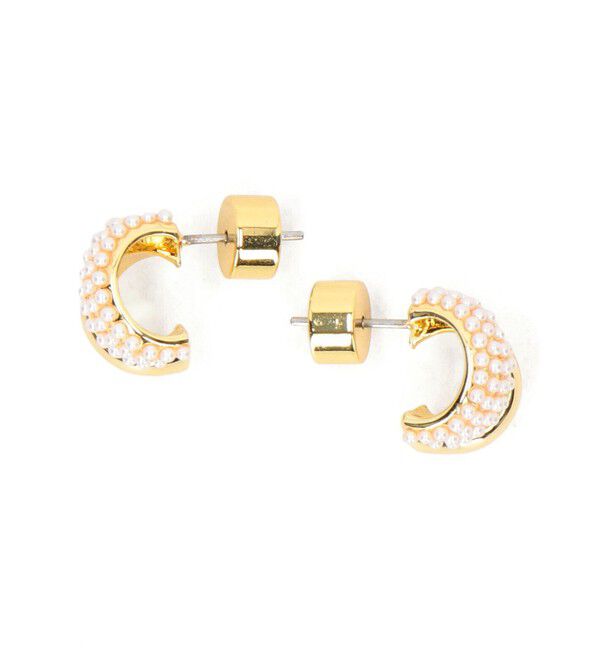 TOMORROWLAND GOODS「Kenneth Jay Lane gold post huggie hoop ピアス」|ピアス|92 ゴールド系