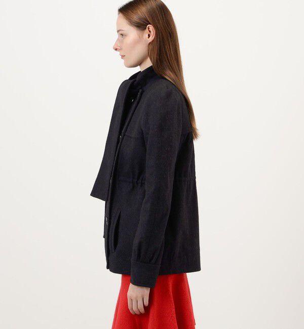 TOMORROWLAND BUYING WEAR「STEFAN COOKE BOW NECK JACKET ボウタイネックジャケット」|ピーコート|