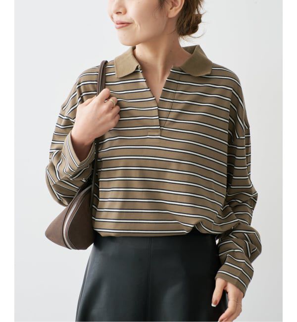 Spick and Span「ポンチボーダーポロシャツ」|ポロシャツ|
