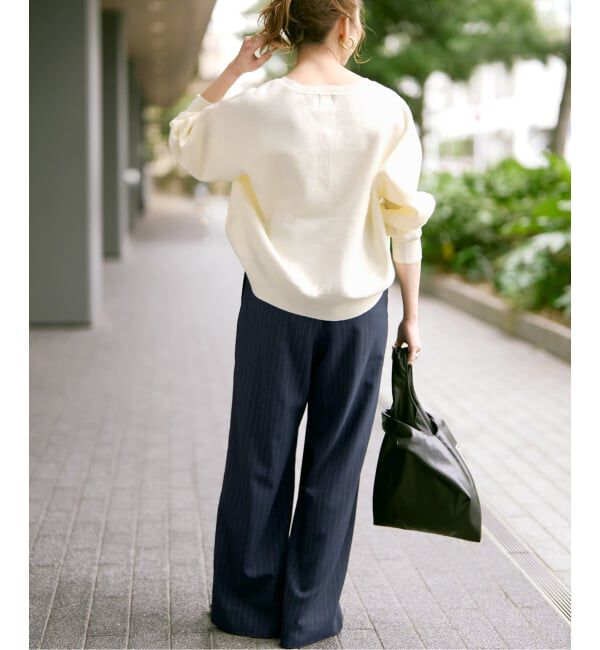 Spick and Span「《WEB限定カラー有り / 追加2予約》メタルボタンヘンリーネックニット」|ニット・セーター|
