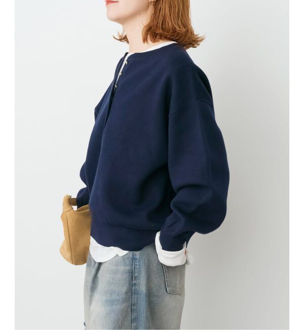 Spick and Span「《WEB限定カラー有り / 追加2予約》メタルボタンヘンリーネックニット」|ニット・セーター|
