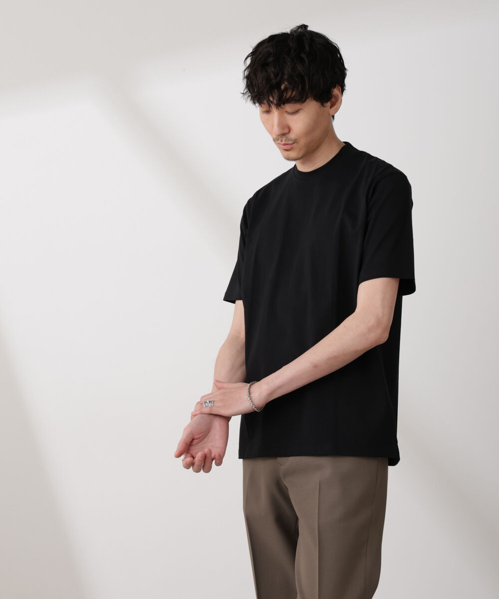 nano･universe「ジャケT(R) クルーネック 半袖」|Tシャツ・カットソー|