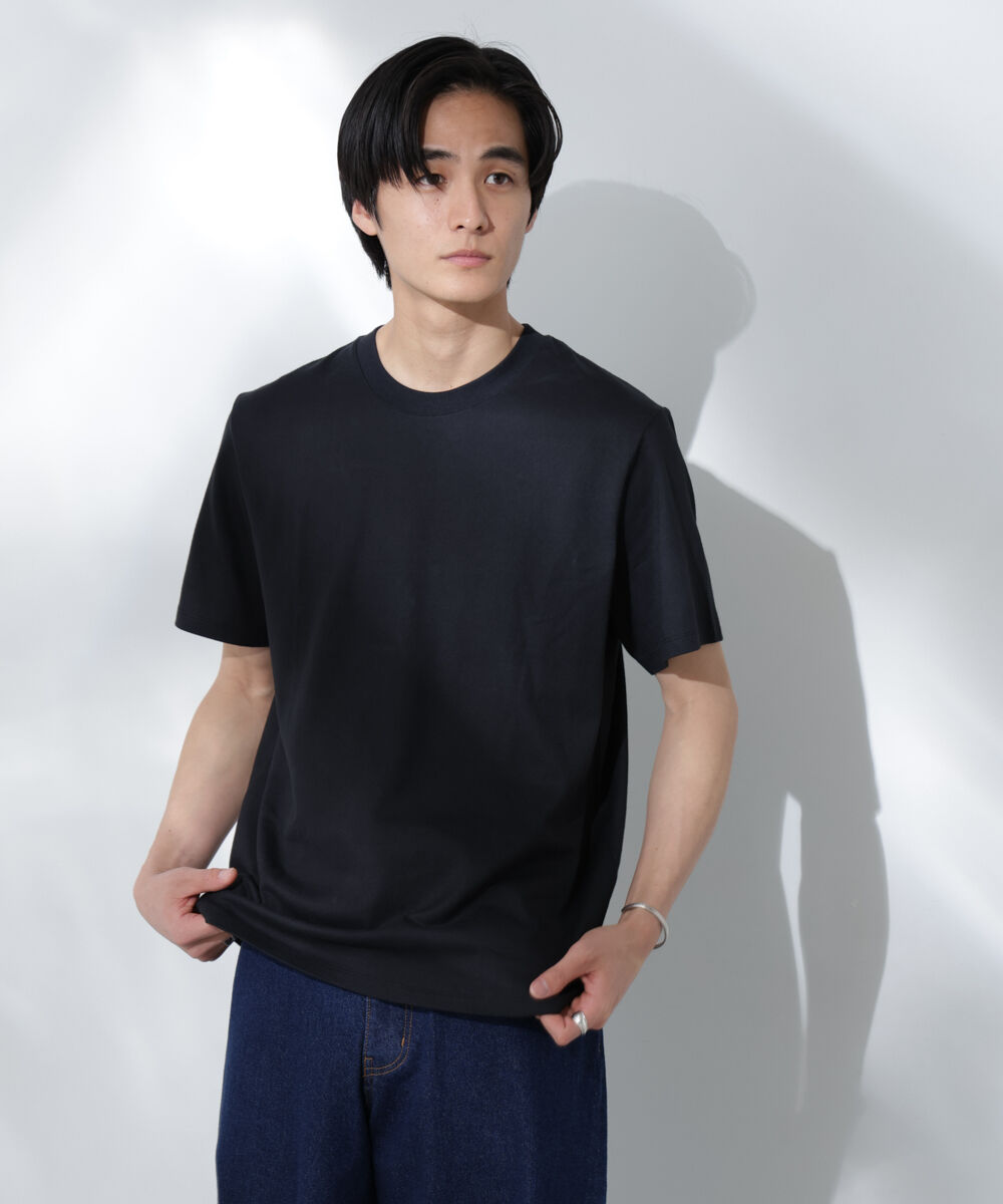 nano･universe「Anti Soaked(R) 汗染み防止 クルーネック レギュラーシルエットTシャツ」|Tシャツ・カットソー|