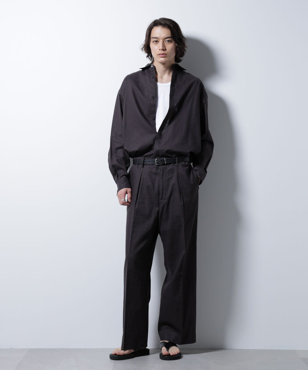 nano･universe「「BELGIUM LINEN FABRICS」リネンコットンレギュラーシャツ」|シャツ・ブラウス|