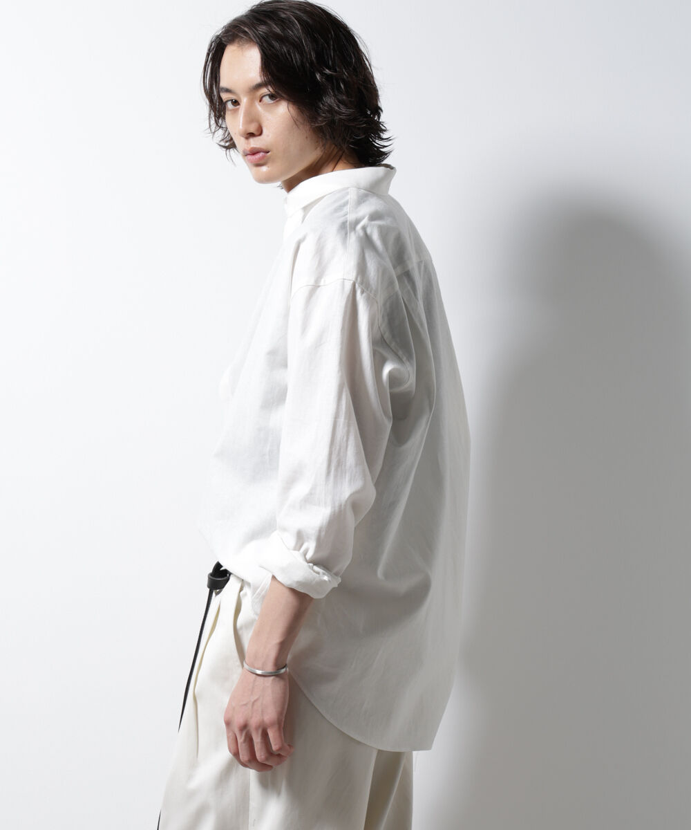 nano･universe「「BELGIUM LINEN FABRICS」リネンコットンレギュラーシャツ」|シャツ・ブラウス|