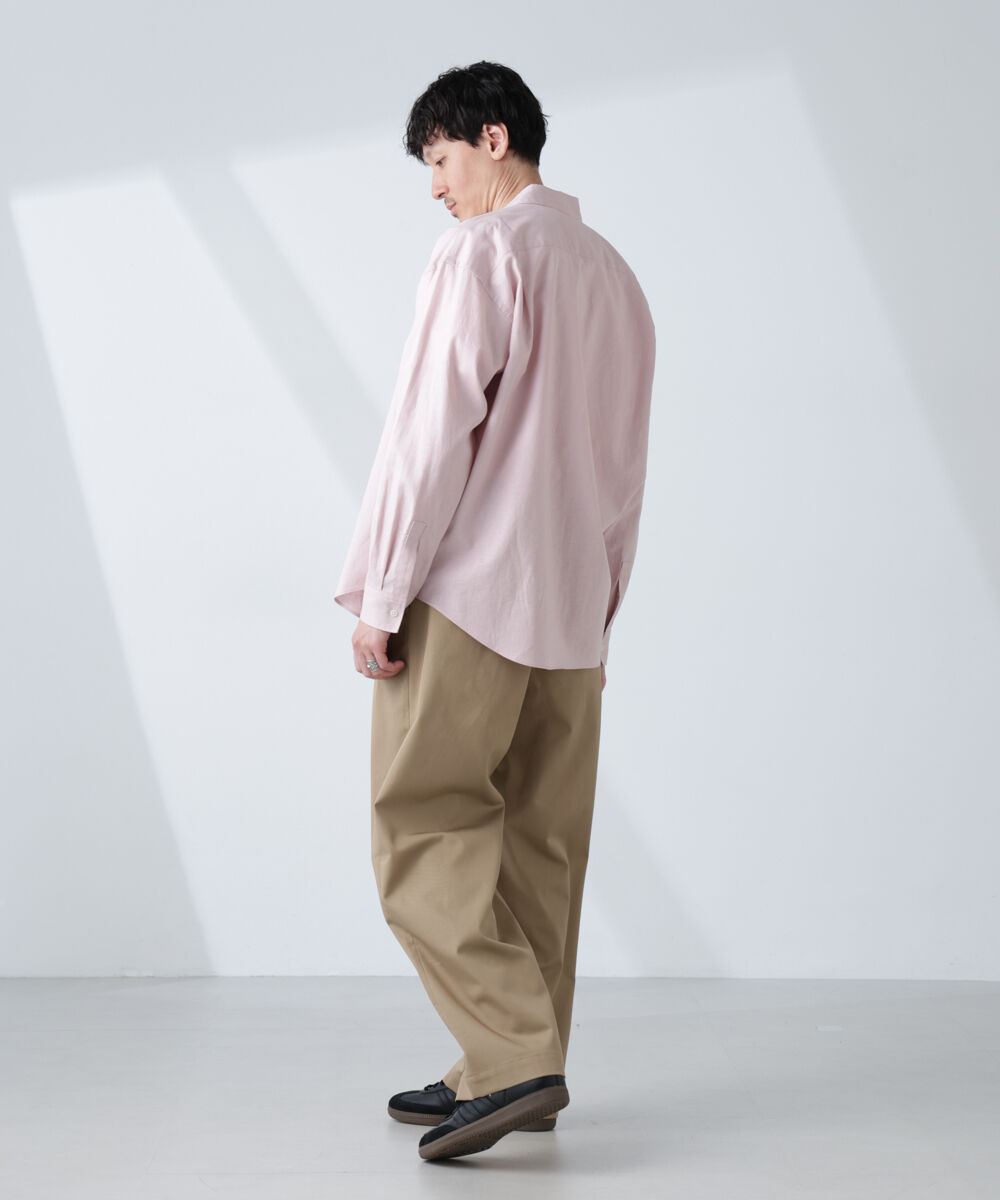 nano･universe「「BELGIUM LINEN FABRICS」リネンコットンレギュラーシャツ」|シャツ・ブラウス|
