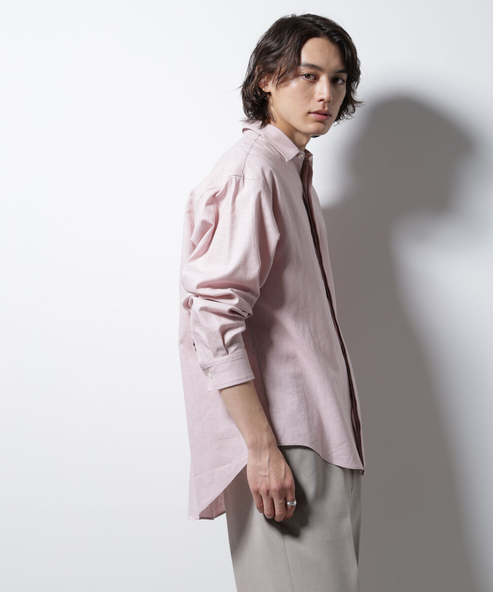 nano･universe「「BELGIUM LINEN FABRICS」リネンコットンレギュラーシャツ」|シャツ・ブラウス|