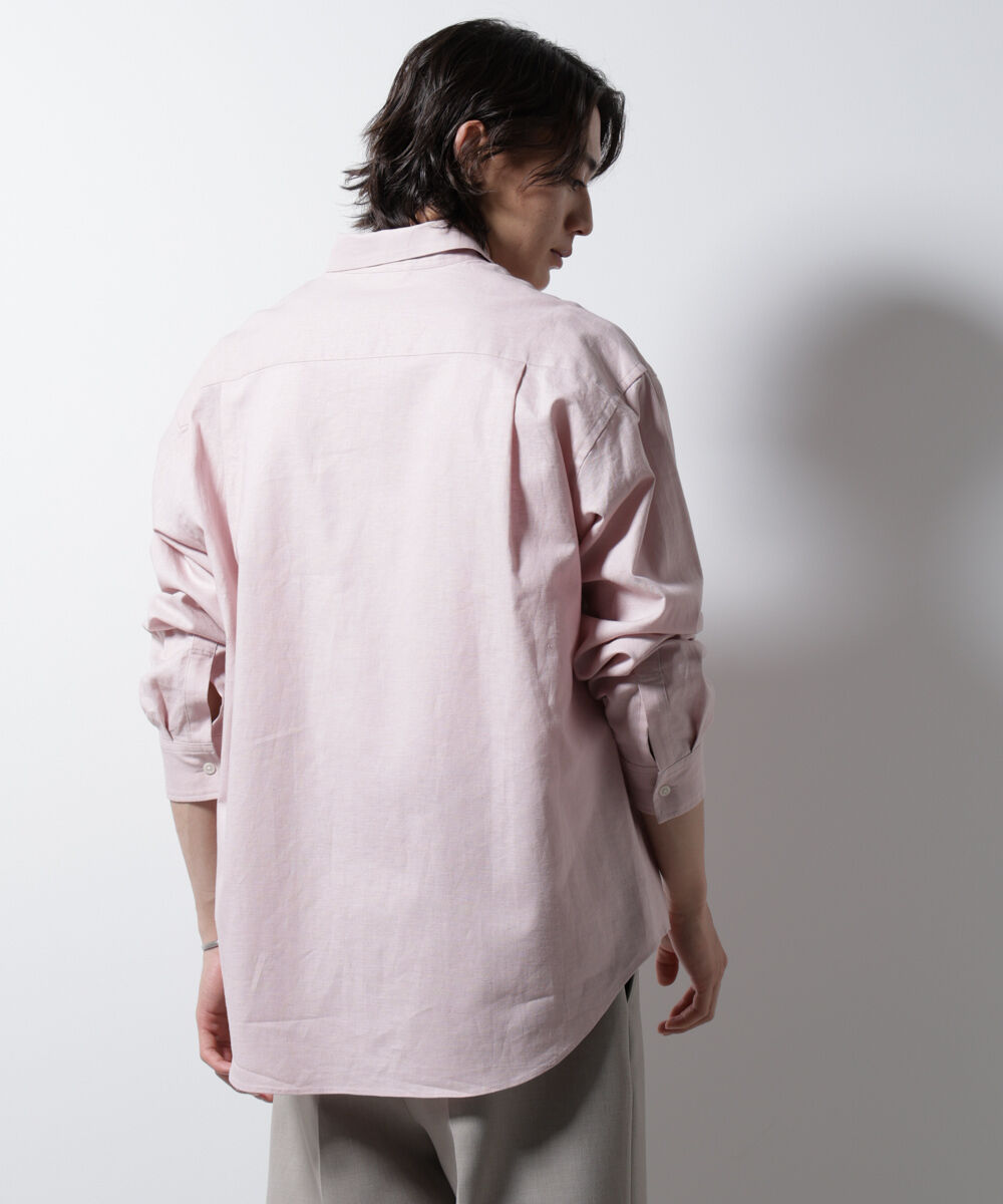 nano･universe「「BELGIUM LINEN FABRICS」リネンコットンレギュラーシャツ」|シャツ・ブラウス|