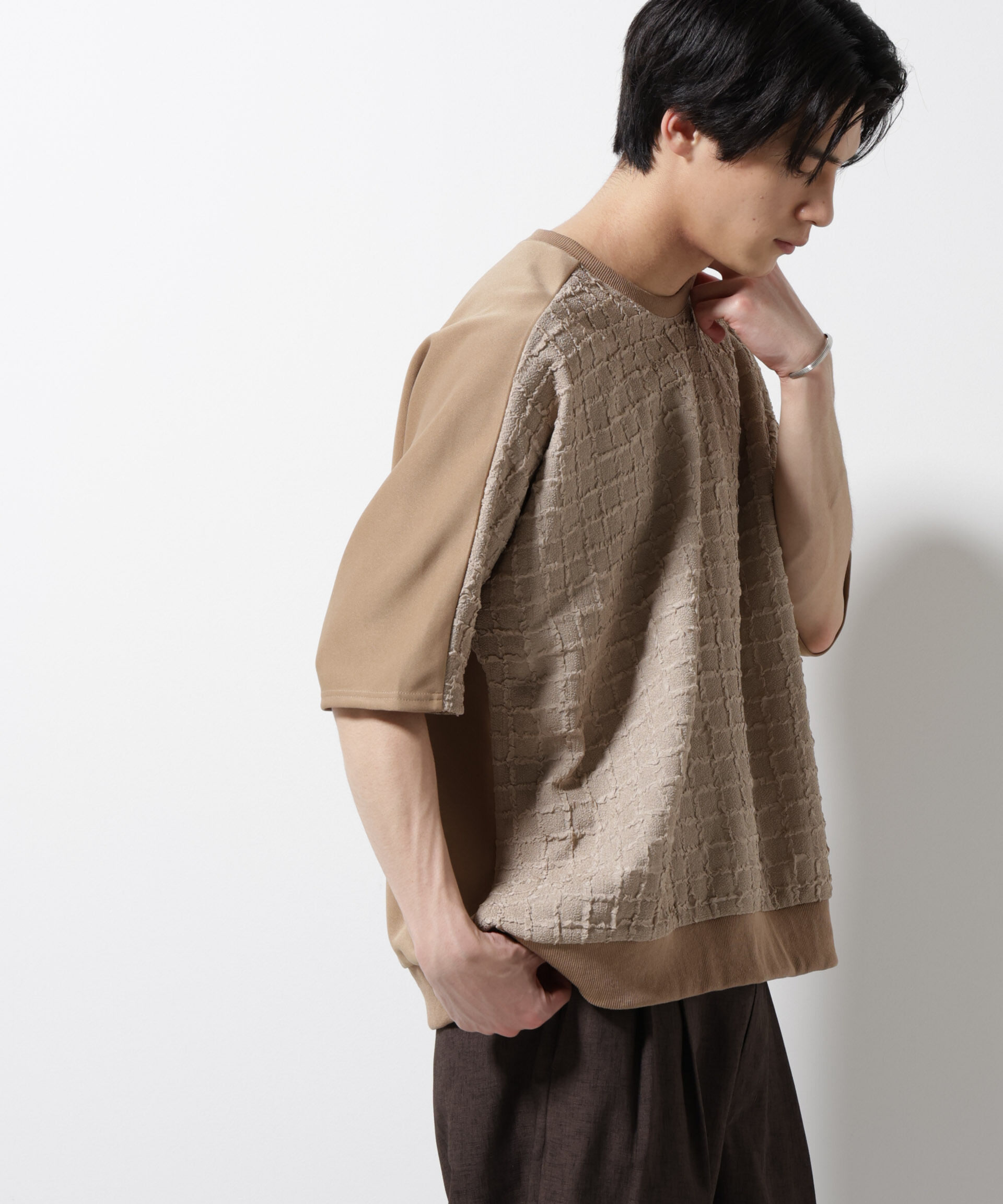 NANO universe「フクレジャガードTシャツ」|Tシャツ・カットソー|