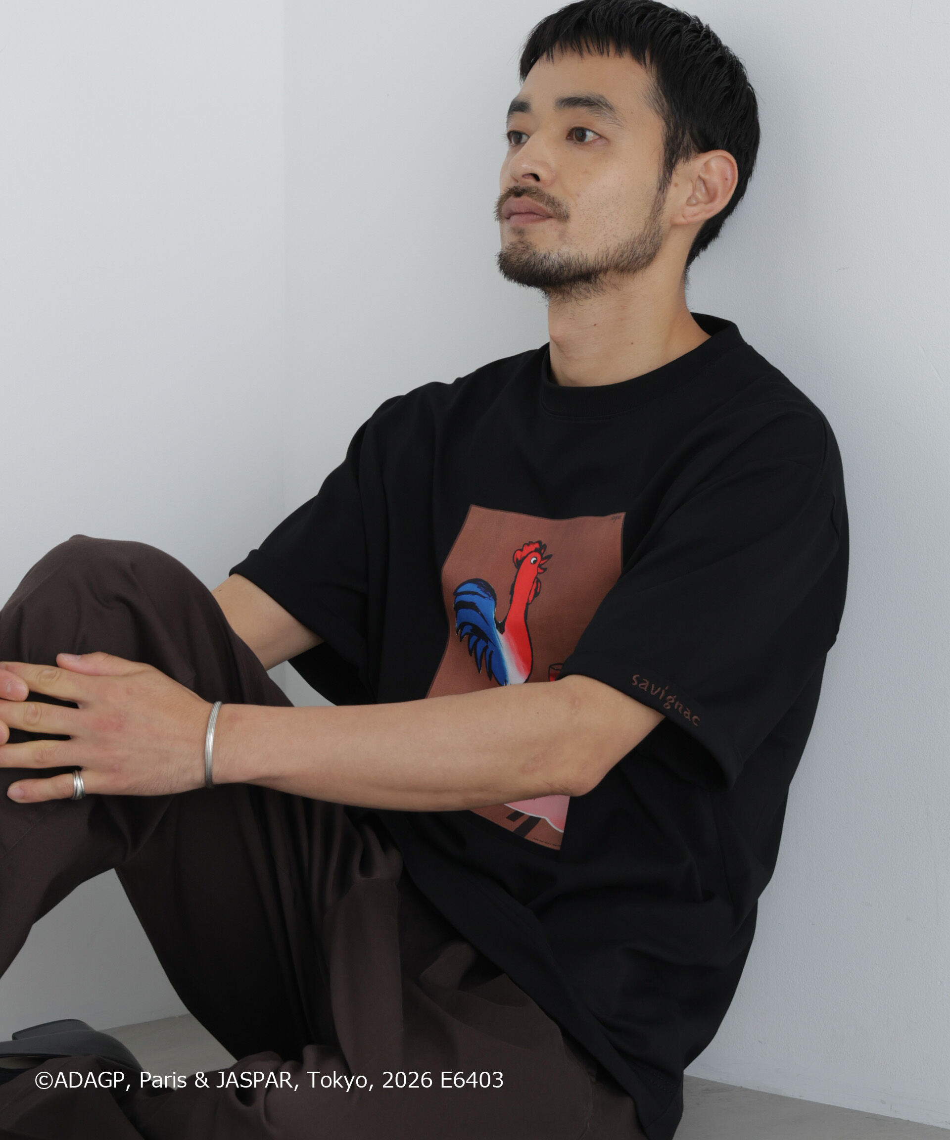 NANO universe「｢OtoNANO｣&times;SAVIGNAC プリントTシャツ」|Tシャツ・カットソー|