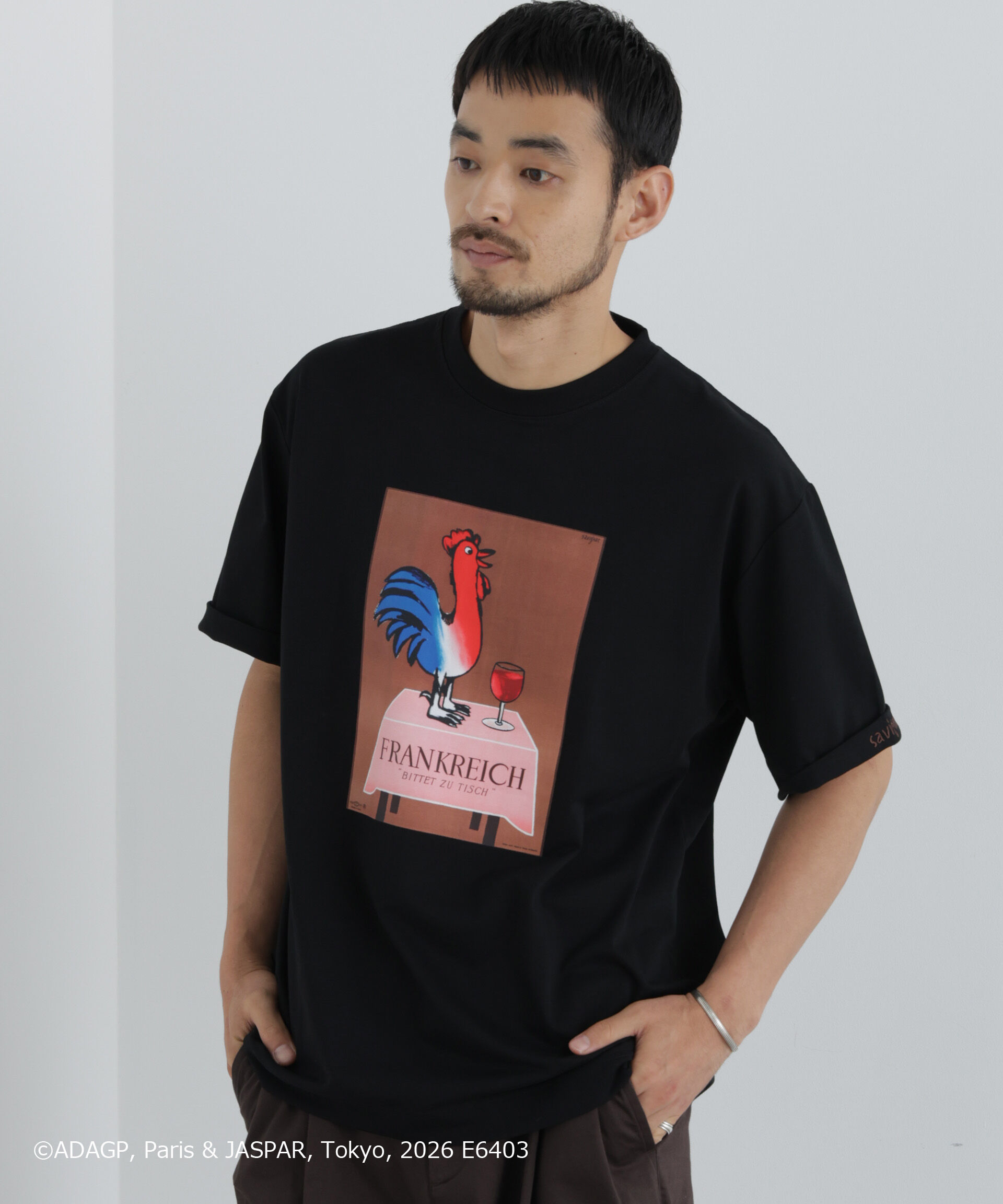NANO universe「｢OtoNANO｣&times;SAVIGNAC プリントTシャツ」|Tシャツ・カットソー|