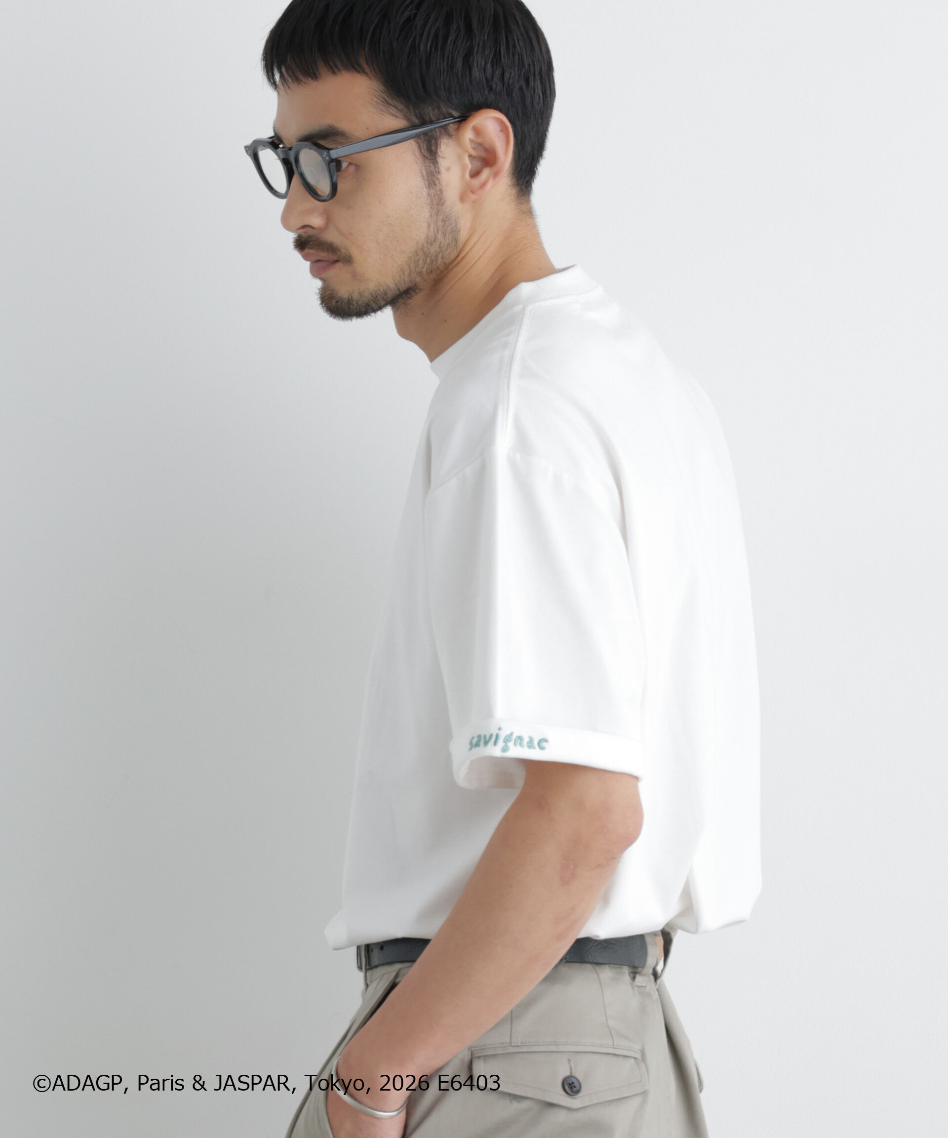 NANO universe「｢OtoNANO｣&times;SAVIGNAC プリントTシャツ」|Tシャツ・カットソー|