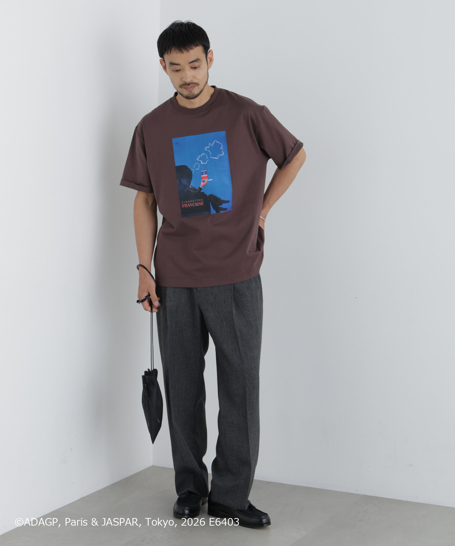 NANO universe「｢OtoNANO｣&times;SAVIGNAC プリントTシャツ」|Tシャツ・カットソー|