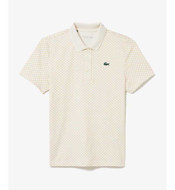 LACOSTE「UPF50+ ロベール・ジョルジュウルトラドライ ゴルフポロシャツ」|ポロシャツ|ホワイト