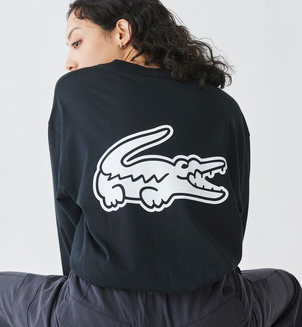 LACOSTE「【オンライン限定】LACOSTE オーバーサイズ バックプリント ロングスリーブTシャツ」|Tシャツ・カットソー|