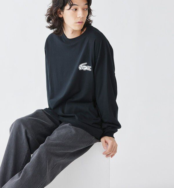 LACOSTE「【オンライン限定】LACOSTE オーバーサイズ バックプリント ロングスリーブTシャツ」|Tシャツ・カットソー|