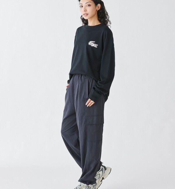 LACOSTE「【オンライン限定】LACOSTE オーバーサイズ バックプリント ロングスリーブTシャツ」|Tシャツ・カットソー|
