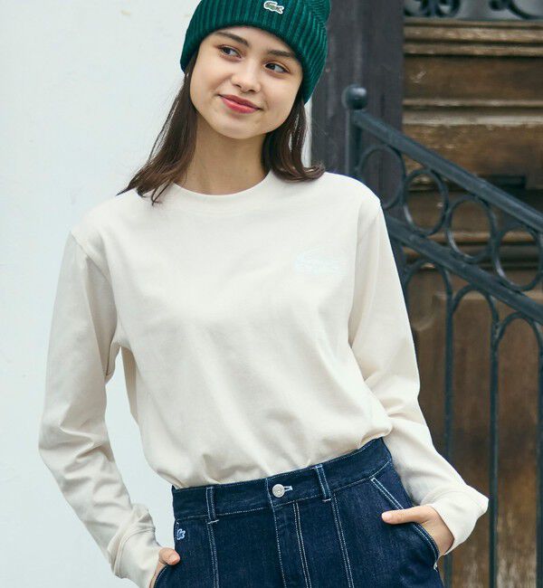 LACOSTE「【オンライン限定】LACOSTE オーバーサイズ バックプリント ロングスリーブTシャツ」|Tシャツ・カットソー|