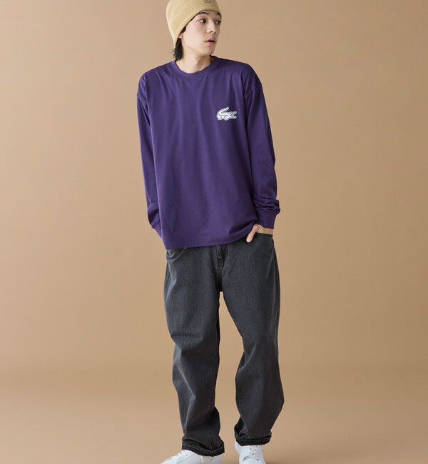 LACOSTE「【オンライン限定】LACOSTE オーバーサイズ バックプリント ロングスリーブTシャツ」|Tシャツ・カットソー|