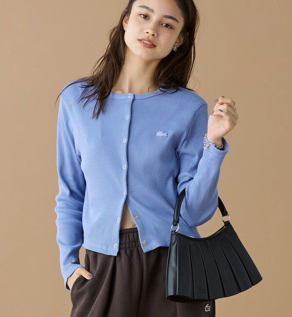 LACOSTE「LENGLEN ラムレザープリーツハンドバッグ 2WAY ショルダーバッグ」|ショルダー・メッセンジャー|