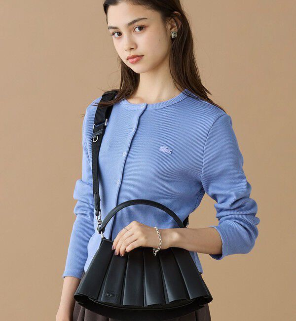 LACOSTE「LENGLEN ラムレザープリーツハンドバッグ 2WAY ショルダーバッグ」|ショルダー・メッセンジャー|