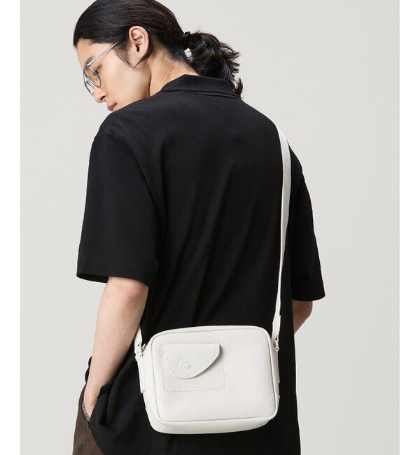 LACOSTE「クラブ ラコステ グレインレザー コンパクトショルダーバッグ」|ショルダー・メッセンジャー|
