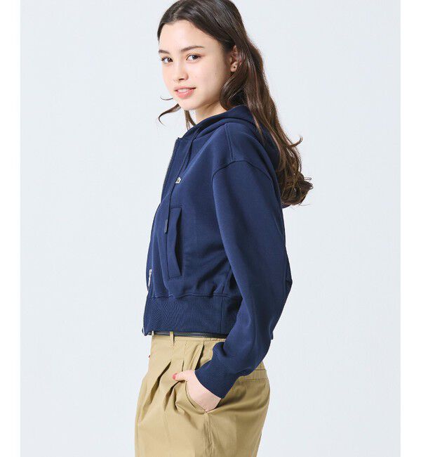 LACOSTE「ダブルフェイスジャージジップフーディー」|パーカー|