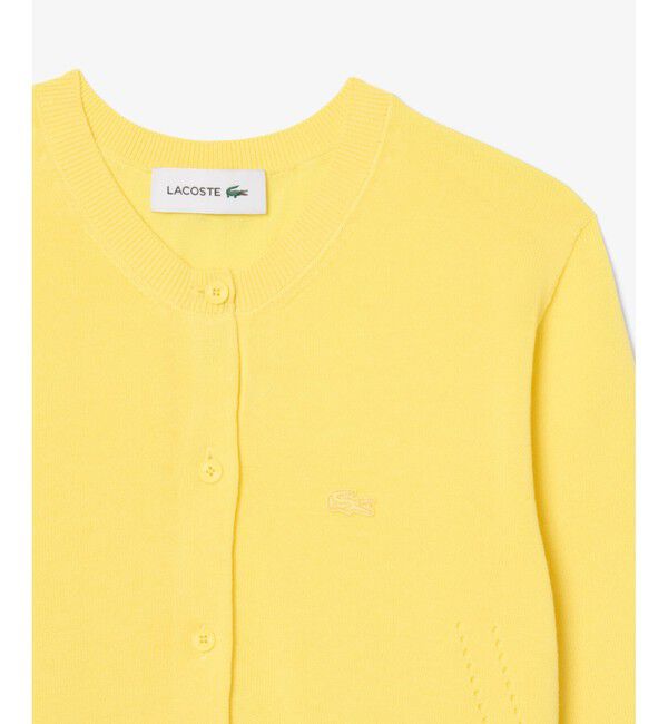 LACOSTE「シームレス3Dニットカーディガン」|カーディガン|